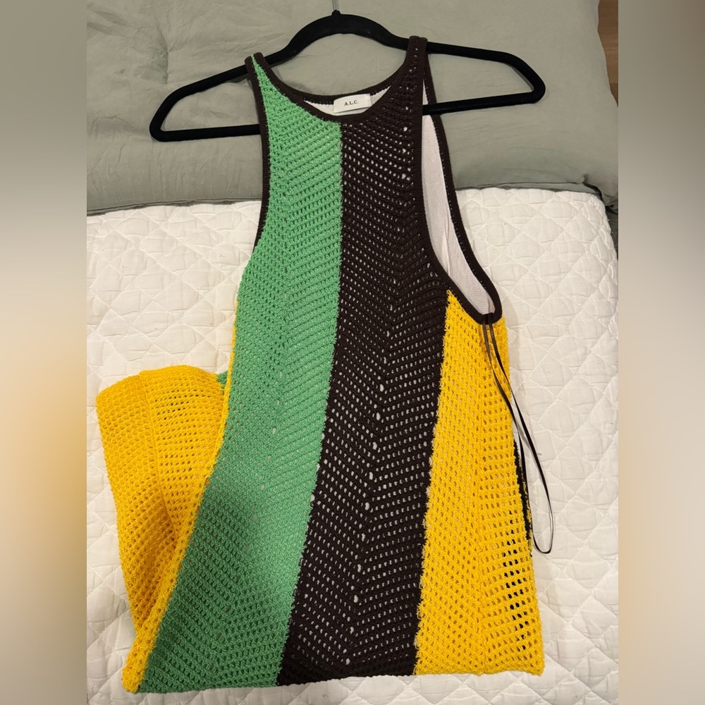A.L.C. Crochet Lined Mini Dress Sleeveless Senna Dress